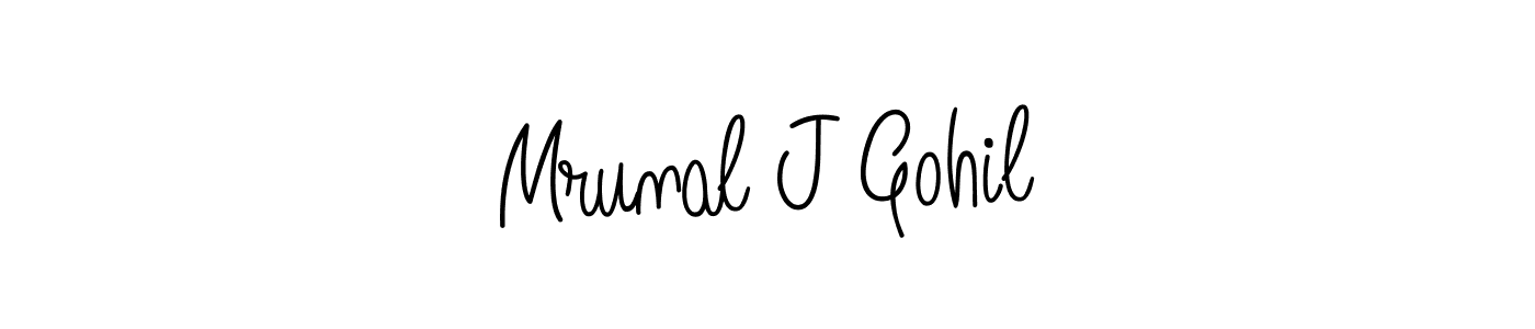 Make a beautiful signature design for name Mrunal J Gohil. Use this online signature maker to create a handwritten signature for free. Mrunal J Gohil signature style 5 images and pictures png