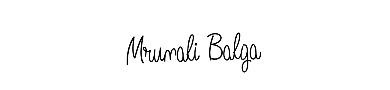 Check out images of Autograph of Mrunali Balga name. Actor Mrunali Balga Signature Style. Angelique-Rose-font-FFP is a professional sign style online. Mrunali Balga signature style 5 images and pictures png