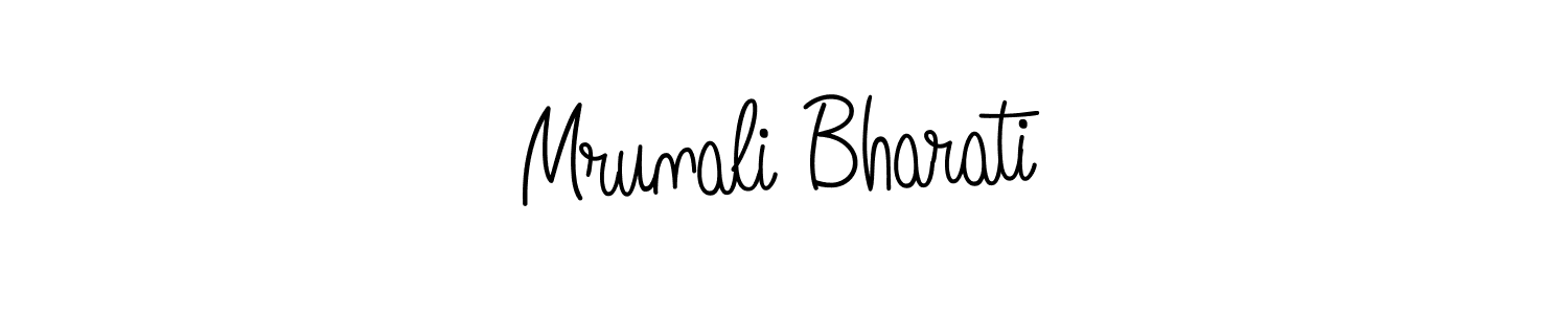 Make a beautiful signature design for name Mrunali Bharati. Use this online signature maker to create a handwritten signature for free. Mrunali Bharati signature style 5 images and pictures png