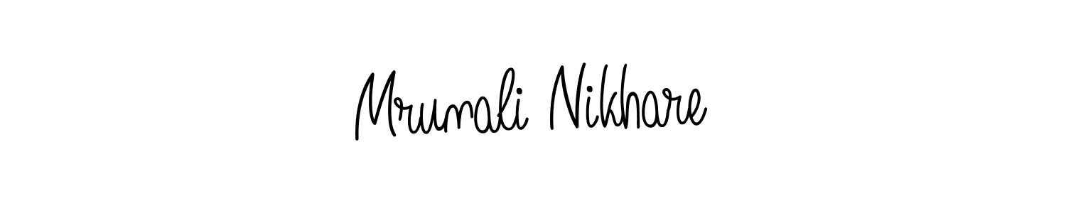 Design your own signature with our free online signature maker. With this signature software, you can create a handwritten (Angelique-Rose-font-FFP) signature for name Mrunali Nikhare. Mrunali Nikhare signature style 5 images and pictures png