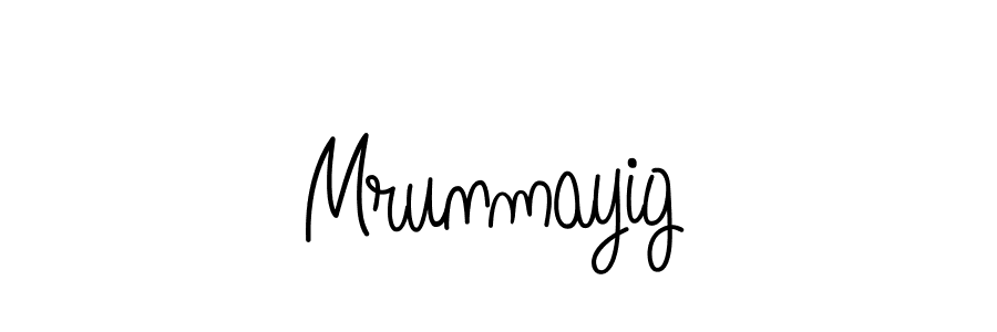 Design your own signature with our free online signature maker. With this signature software, you can create a handwritten (Angelique-Rose-font-FFP) signature for name Mrunmayig. Mrunmayig signature style 5 images and pictures png