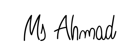 The best way (Angelique-Rose-font-FFP) to make a short signature is to pick only two or three words in your name. For converting this name Ms Ahmad. Ms Ahmad signature style 5 images and pictures png