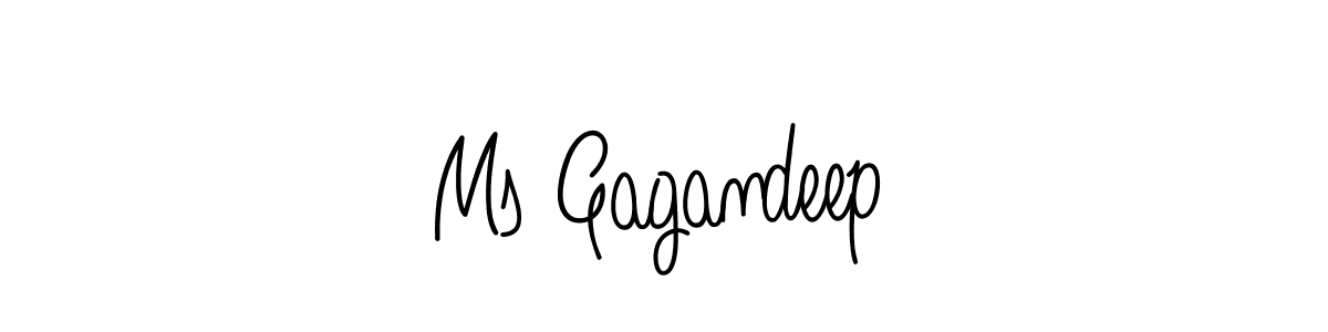 Angelique-Rose-font-FFP is a professional signature style that is perfect for those who want to add a touch of class to their signature. It is also a great choice for those who want to make their signature more unique. Get Ms Gagandeep name to fancy signature for free. Ms Gagandeep signature style 5 images and pictures png