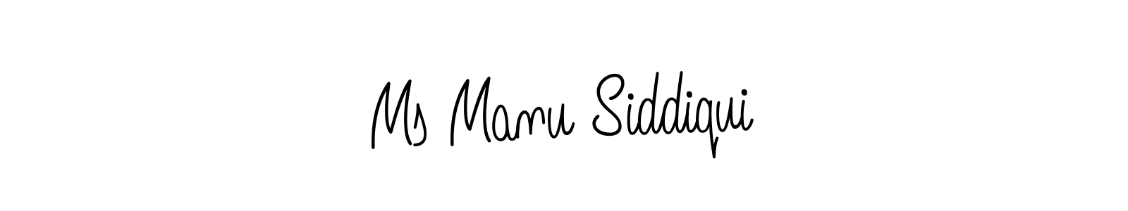 It looks lik you need a new signature style for name Ms Manu Siddiqui. Design unique handwritten (Angelique-Rose-font-FFP) signature with our free signature maker in just a few clicks. Ms Manu Siddiqui signature style 5 images and pictures png