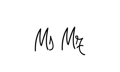 You should practise on your own different ways (Angelique-Rose-font-FFP) to write your name (Ms Mz) in signature. don't let someone else do it for you. Ms Mz signature style 5 images and pictures png