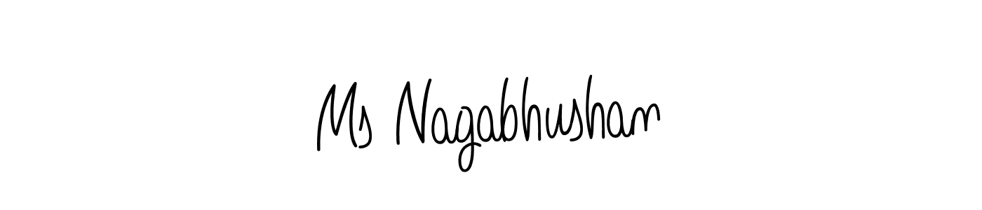 Once you've used our free online signature maker to create your best signature Angelique-Rose-font-FFP style, it's time to enjoy all of the benefits that Ms Nagabhushan name signing documents. Ms Nagabhushan signature style 5 images and pictures png