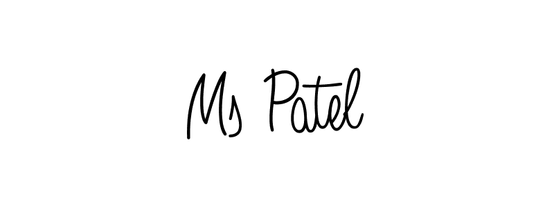 if you are searching for the best signature style for your name Ms Patel. so please give up your signature search. here we have designed multiple signature styles  using Angelique-Rose-font-FFP. Ms Patel signature style 5 images and pictures png