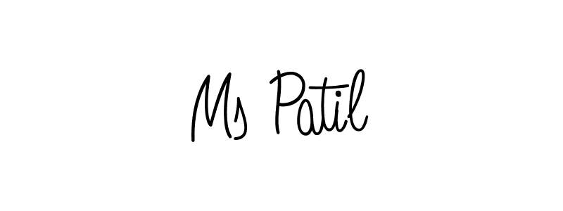 Use a signature maker to create a handwritten signature online. With this signature software, you can design (Angelique-Rose-font-FFP) your own signature for name Ms Patil. Ms Patil signature style 5 images and pictures png