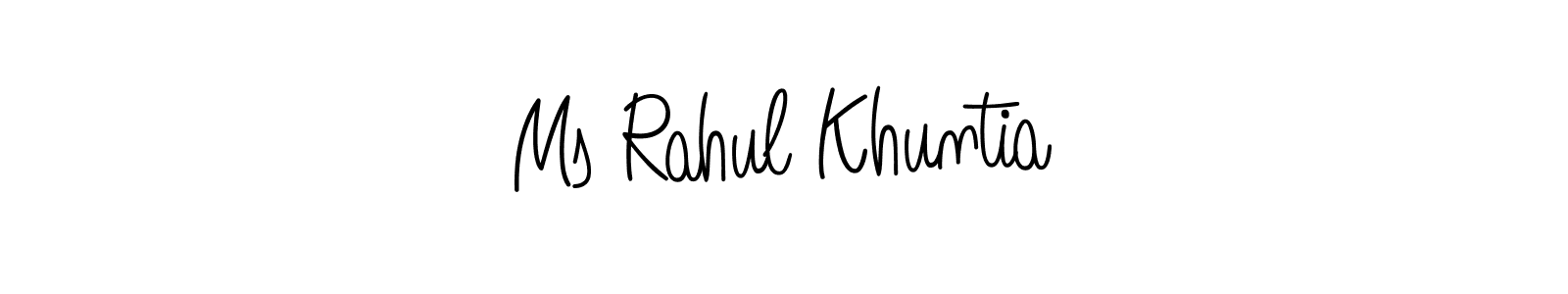 Make a beautiful signature design for name Ms Rahul Khuntia. Use this online signature maker to create a handwritten signature for free. Ms Rahul Khuntia signature style 5 images and pictures png