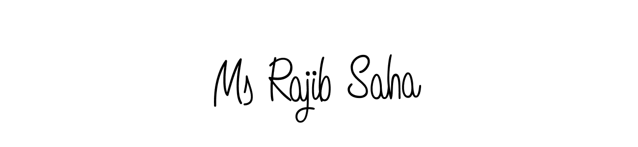 Also You can easily find your signature by using the search form. We will create Ms Rajib Saha name handwritten signature images for you free of cost using Angelique-Rose-font-FFP sign style. Ms Rajib Saha signature style 5 images and pictures png