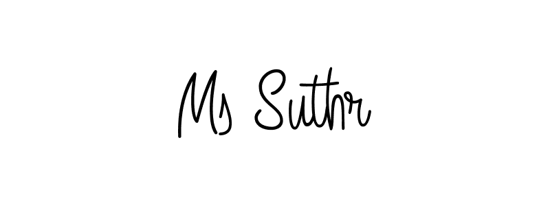 Make a beautiful signature design for name Ms Suthr. With this signature (Angelique-Rose-font-FFP) style, you can create a handwritten signature for free. Ms Suthr signature style 5 images and pictures png