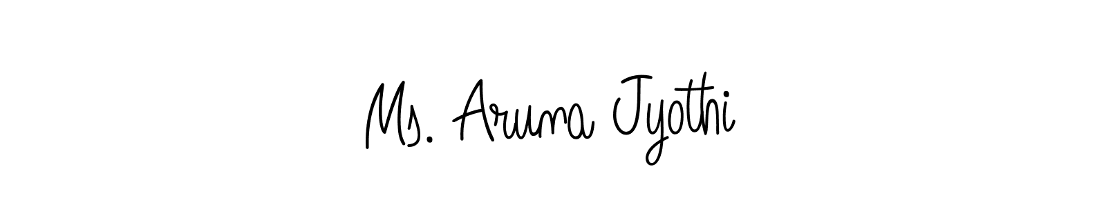 Make a beautiful signature design for name Ms. Aruna Jyothi. Use this online signature maker to create a handwritten signature for free. Ms. Aruna Jyothi signature style 5 images and pictures png