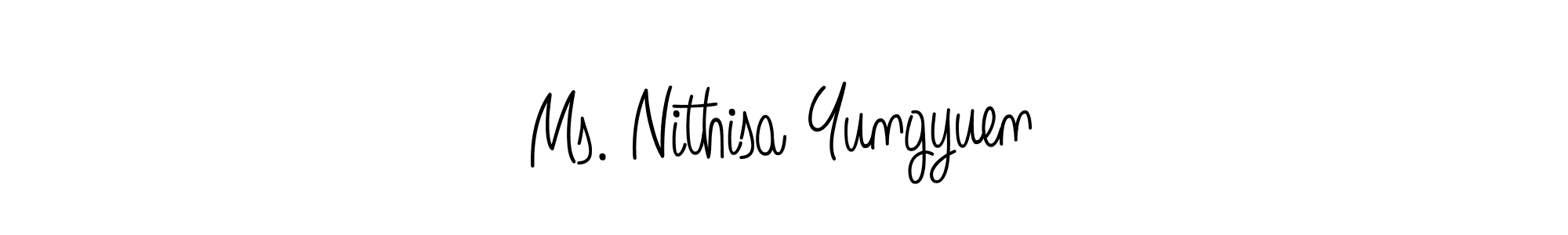Here are the top 10 professional signature styles for the name Ms. Nithisa Yungyuen. These are the best autograph styles you can use for your name. Ms. Nithisa Yungyuen signature style 5 images and pictures png