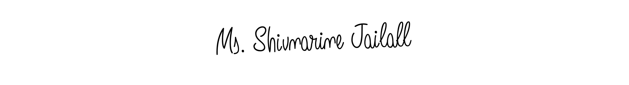 Create a beautiful signature design for name Ms. Shivnarine Jailall. With this signature (Angelique-Rose-font-FFP) fonts, you can make a handwritten signature for free. Ms. Shivnarine Jailall signature style 5 images and pictures png