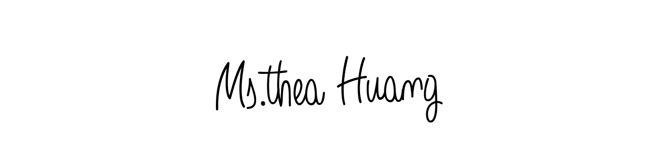 Create a beautiful signature design for name Ms.thea Huang. With this signature (Angelique-Rose-font-FFP) fonts, you can make a handwritten signature for free. Ms.thea Huang signature style 5 images and pictures png