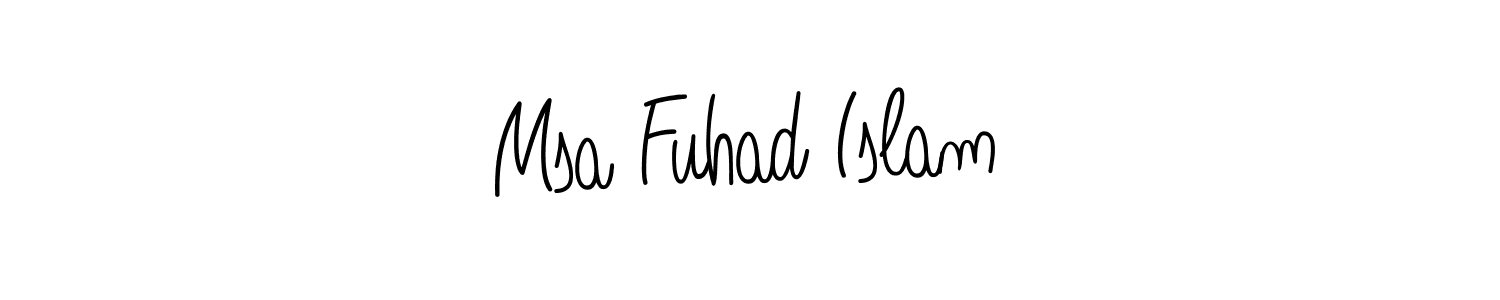 It looks lik you need a new signature style for name Msa Fuhad Islam. Design unique handwritten (Angelique-Rose-font-FFP) signature with our free signature maker in just a few clicks. Msa Fuhad Islam signature style 5 images and pictures png