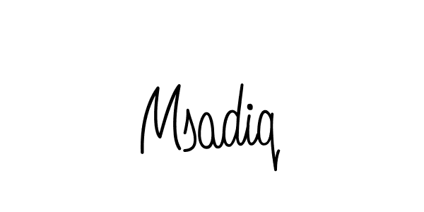 How to make Msadiq signature? Angelique-Rose-font-FFP is a professional autograph style. Create handwritten signature for Msadiq name. Msadiq signature style 5 images and pictures png