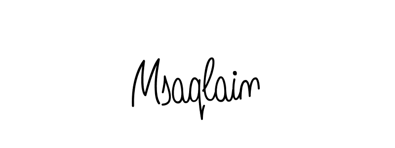 How to make Msaqlain signature? Angelique-Rose-font-FFP is a professional autograph style. Create handwritten signature for Msaqlain name. Msaqlain signature style 5 images and pictures png