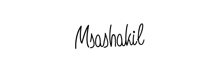 Design your own signature with our free online signature maker. With this signature software, you can create a handwritten (Angelique-Rose-font-FFP) signature for name Msashakil. Msashakil signature style 5 images and pictures png