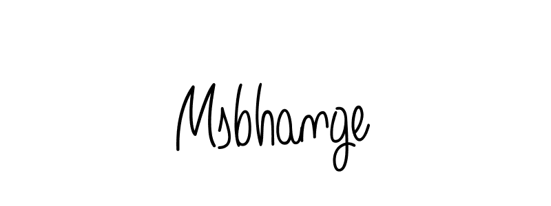 Msbhange stylish signature style. Best Handwritten Sign (Angelique-Rose-font-FFP) for my name. Handwritten Signature Collection Ideas for my name Msbhange. Msbhange signature style 5 images and pictures png