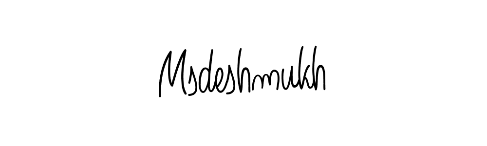 Create a beautiful signature design for name Msdeshmukh. With this signature (Angelique-Rose-font-FFP) fonts, you can make a handwritten signature for free. Msdeshmukh signature style 5 images and pictures png