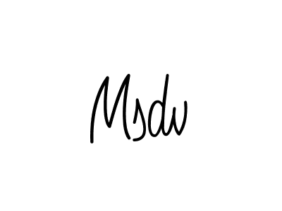Create a beautiful signature design for name Msdv. With this signature (Angelique-Rose-font-FFP) fonts, you can make a handwritten signature for free. Msdv signature style 5 images and pictures png