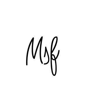 You should practise on your own different ways (Angelique-Rose-font-FFP) to write your name (Msf) in signature. don't let someone else do it for you. Msf signature style 5 images and pictures png
