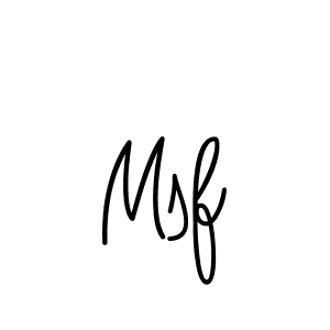 How to make Msf signature? Angelique-Rose-font-FFP is a professional autograph style. Create handwritten signature for Msf name. Msf signature style 5 images and pictures png