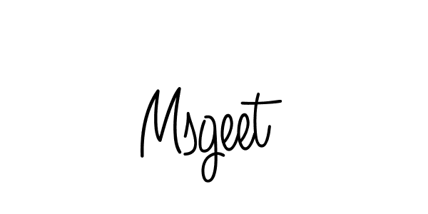 Create a beautiful signature design for name Msgeet. With this signature (Angelique-Rose-font-FFP) fonts, you can make a handwritten signature for free. Msgeet signature style 5 images and pictures png