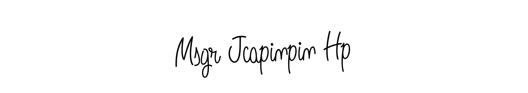 How to Draw Msgr Jcapinpin Hp signature style? Angelique-Rose-font-FFP is a latest design signature styles for name Msgr Jcapinpin Hp. Msgr Jcapinpin Hp signature style 5 images and pictures png