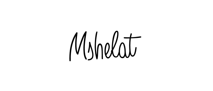 How to make Mshelat name signature. Use Angelique-Rose-font-FFP style for creating short signs online. This is the latest handwritten sign. Mshelat signature style 5 images and pictures png