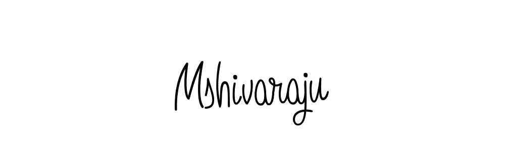 Use a signature maker to create a handwritten signature online. With this signature software, you can design (Angelique-Rose-font-FFP) your own signature for name Mshivaraju. Mshivaraju signature style 5 images and pictures png
