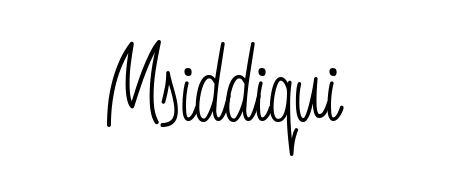 Designed for modern professionals: Msiddiqui name signature crafted with Angelique-Rose-font-FFP script. Ready for digital PDF workflows. Msiddiqui signature style 5 images and pictures png