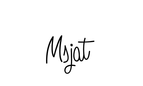 Msjat stylish signature style. Best Handwritten Sign (Angelique-Rose-font-FFP) for my name. Handwritten Signature Collection Ideas for my name Msjat. Msjat signature style 5 images and pictures png