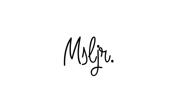 Make a short Msljr. signature style. Manage your documents anywhere anytime using Angelique-Rose-font-FFP. Create and add eSignatures, submit forms, share and send files easily. Msljr. signature style 5 images and pictures png