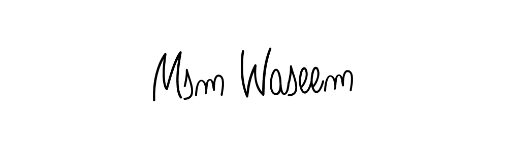 Also You can easily find your signature by using the search form. We will create Msm Waseem name handwritten signature images for you free of cost using Angelique-Rose-font-FFP sign style. Msm Waseem signature style 5 images and pictures png