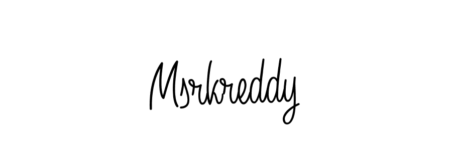 Msrkreddy stylish signature style. Best Handwritten Sign (Angelique-Rose-font-FFP) for my name. Handwritten Signature Collection Ideas for my name Msrkreddy. Msrkreddy signature style 5 images and pictures png