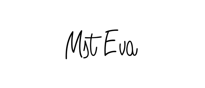 Also You can easily find your signature by using the search form. We will create Mst Eva name handwritten signature images for you free of cost using Angelique-Rose-font-FFP sign style. Mst Eva signature style 5 images and pictures png