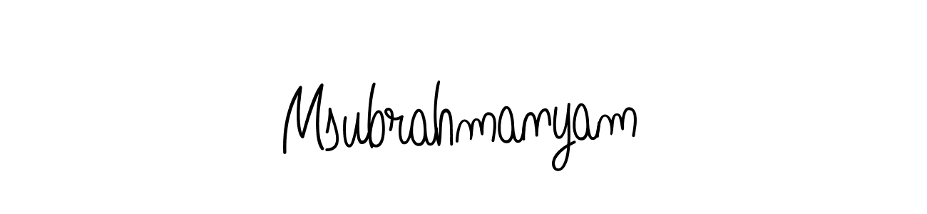 Check out images of Autograph of Msubrahmanyam name. Actor Msubrahmanyam Signature Style. Angelique-Rose-font-FFP is a professional sign style online. Msubrahmanyam signature style 5 images and pictures png