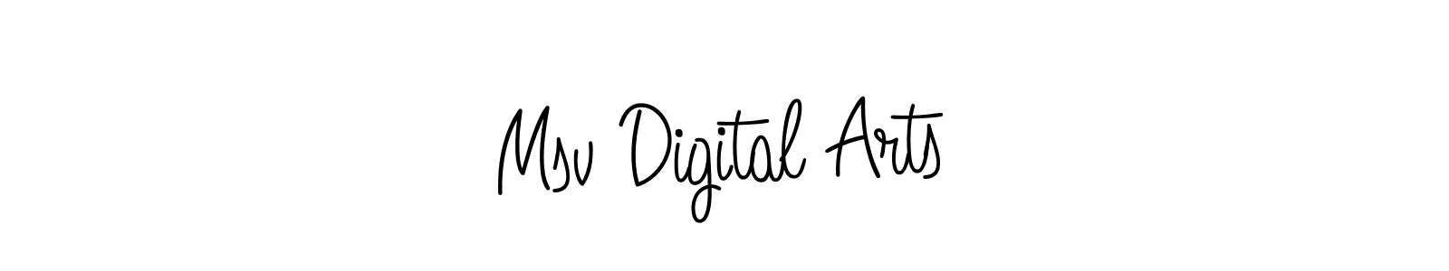 Make a short Msv Digital Arts signature style. Manage your documents anywhere anytime using Angelique-Rose-font-FFP. Create and add eSignatures, submit forms, share and send files easily. Msv Digital Arts signature style 5 images and pictures png