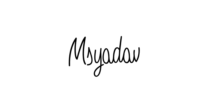 Make a beautiful signature design for name Msyadav. Use this online signature maker to create a handwritten signature for free. Msyadav signature style 5 images and pictures png