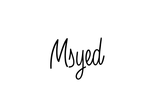 Design your own signature with our free online signature maker. With this signature software, you can create a handwritten (Angelique-Rose-font-FFP) signature for name Msyed. Msyed signature style 5 images and pictures png