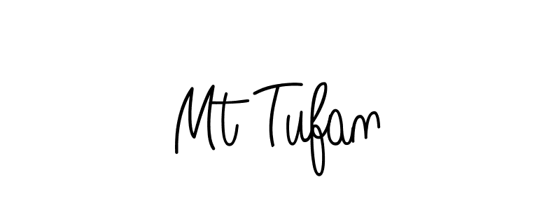 Use a signature maker to create a handwritten signature online. With this signature software, you can design (Angelique-Rose-font-FFP) your own signature for name Mt Tufan. Mt Tufan signature style 5 images and pictures png