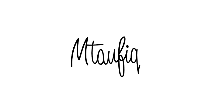 How to make Mtaufiq signature? Angelique-Rose-font-FFP is a professional autograph style. Create handwritten signature for Mtaufiq name. Mtaufiq signature style 5 images and pictures png