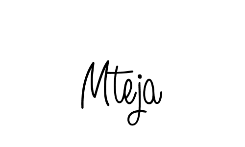 Mteja stylish signature style. Best Handwritten Sign (Angelique-Rose-font-FFP) for my name. Handwritten Signature Collection Ideas for my name Mteja. Mteja signature style 5 images and pictures png