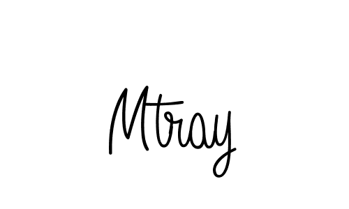 You should practise on your own different ways (Angelique-Rose-font-FFP) to write your name (Mtray) in signature. don't let someone else do it for you. Mtray signature style 5 images and pictures png