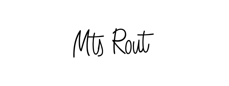 Mts Rout stylish signature style. Best Handwritten Sign (Angelique-Rose-font-FFP) for my name. Handwritten Signature Collection Ideas for my name Mts Rout. Mts Rout signature style 5 images and pictures png