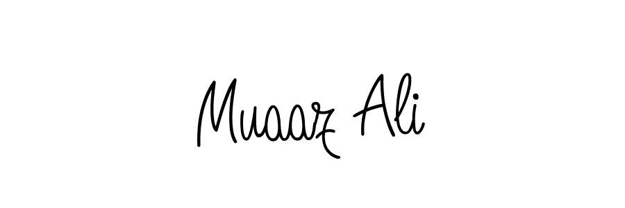 How to make Muaaz Ali signature? Angelique-Rose-font-FFP is a professional autograph style. Create handwritten signature for Muaaz Ali name. Muaaz Ali signature style 5 images and pictures png