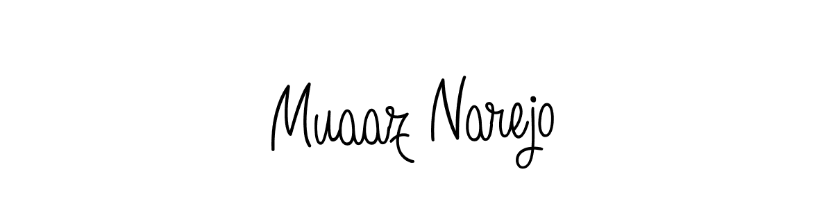 Here are the top 10 professional signature styles for the name Muaaz Narejo. These are the best autograph styles you can use for your name. Muaaz Narejo signature style 5 images and pictures png