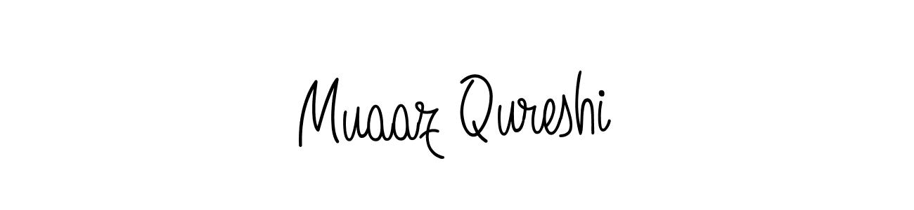 How to make Muaaz Qureshi signature? Angelique-Rose-font-FFP is a professional autograph style. Create handwritten signature for Muaaz Qureshi name. Muaaz Qureshi signature style 5 images and pictures png